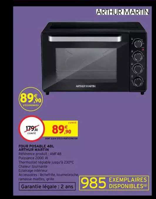 four posable 48l arthur martin