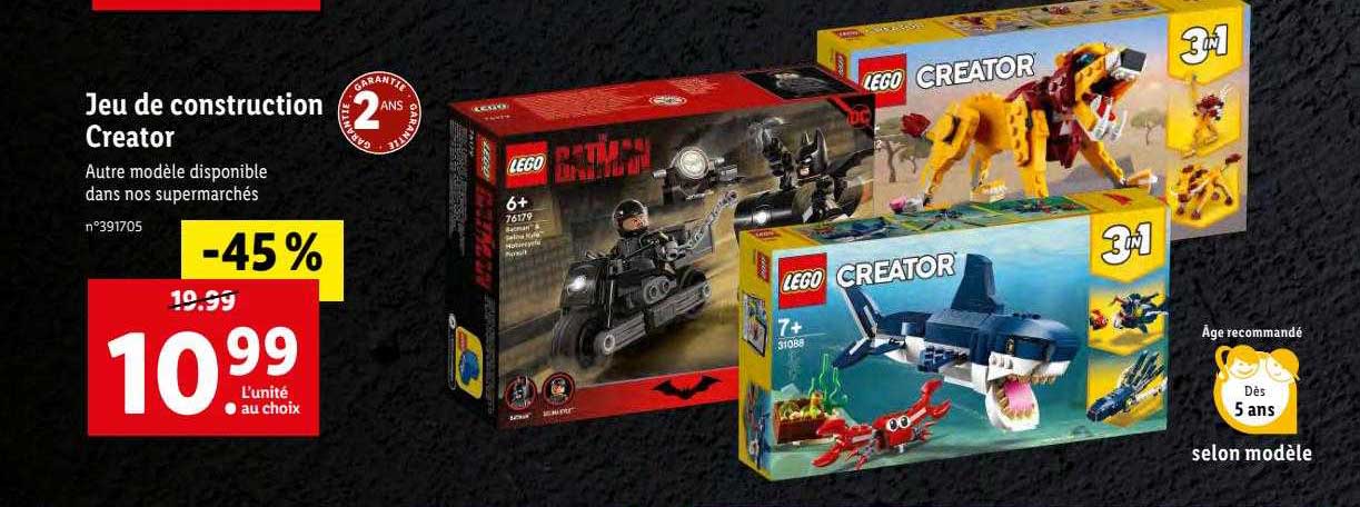 jeu de construction creator