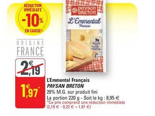 l'emmental français paysan breton