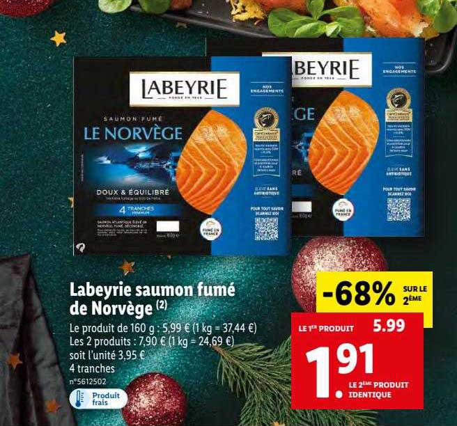 Labeyrie Saumon Fumé De Norvège