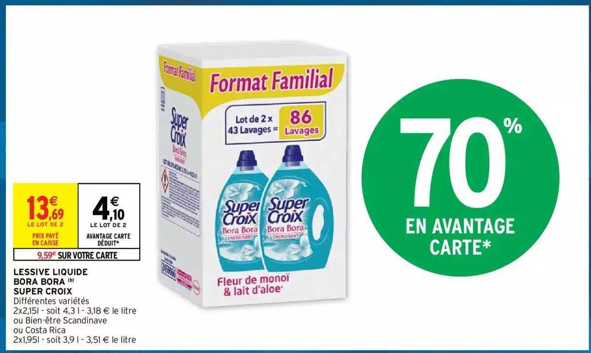 Lessive Liquide Bora Bora Super Croix
