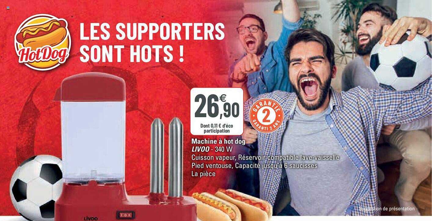 machine à hot dog livoo