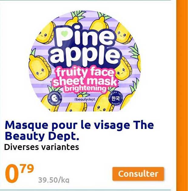 Masque Pour Le Visage The Beauty Dept