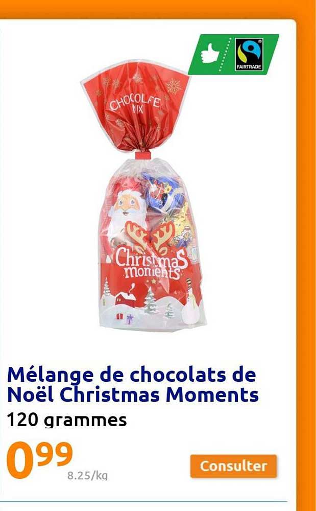 mélange de chocolats de noël christmas moments