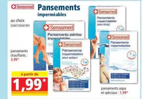 Pansements Imperméables Sensomed