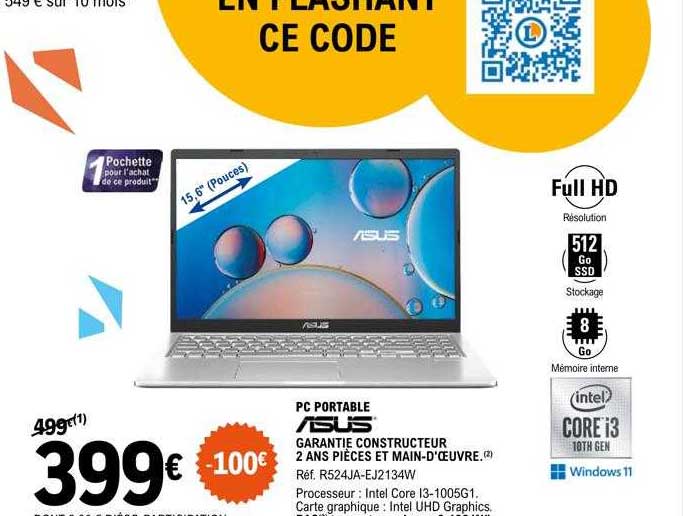 Pc Portable 15,6" Asus