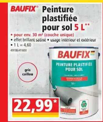 peinture plastifiée pour sol 5l baufix