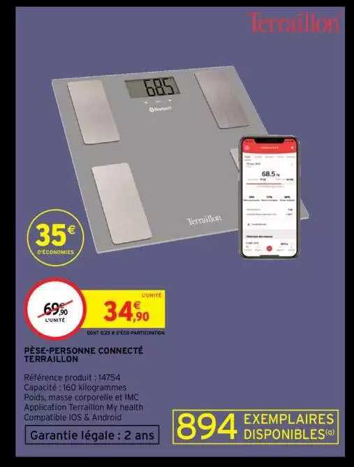 pèse-personne connecté terraillon