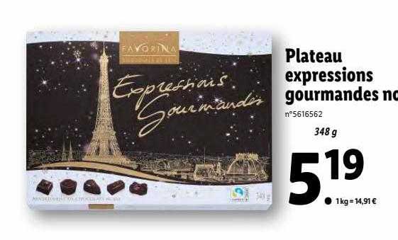 plateau expressions gourmandes noir favorina