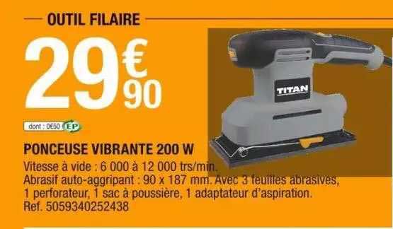 Ponceuse Vibrante 200w Titan