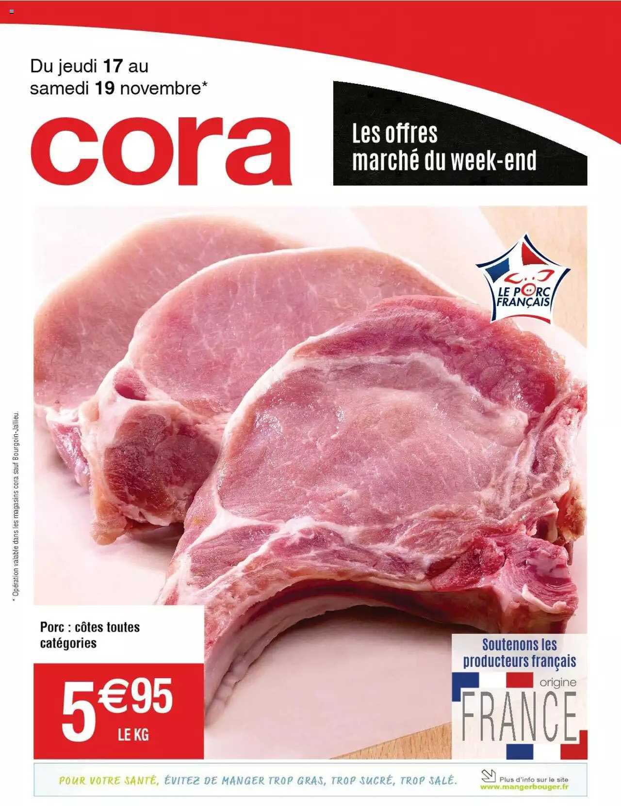 porc : côtes toutes catégories