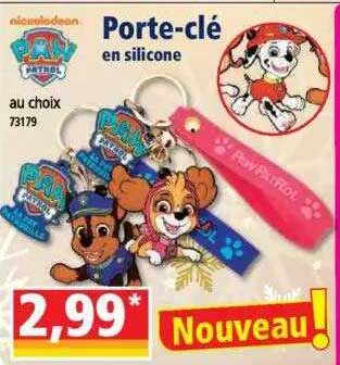 porte-clé en silicone paw patrol
