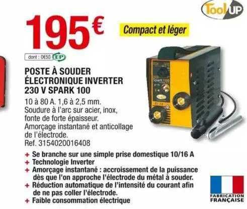 poste à souder électronique inverter 230 v spark 100