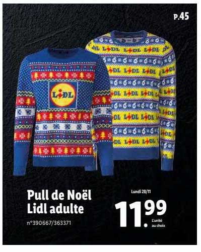 Pull De Noël Lidl Adulte