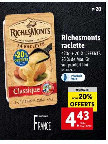 riches monts raclette
