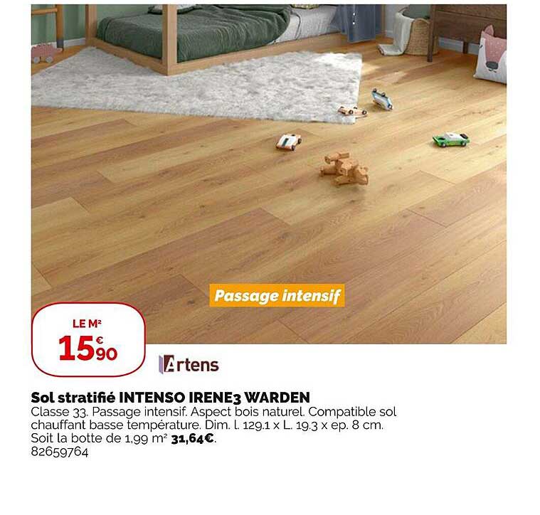 sol stratifié intenso irene3 warden artens