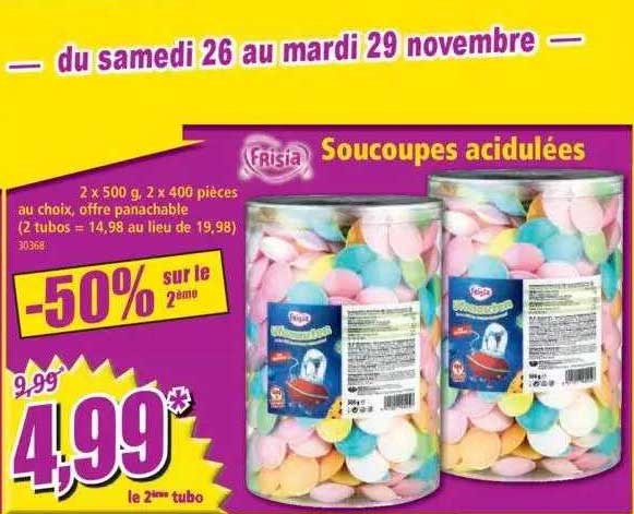 soucoupes acidulées frisia