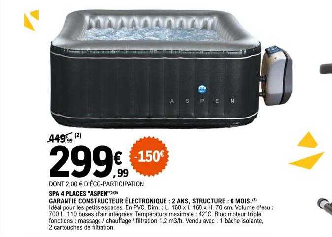 spa 4 places "aspen"