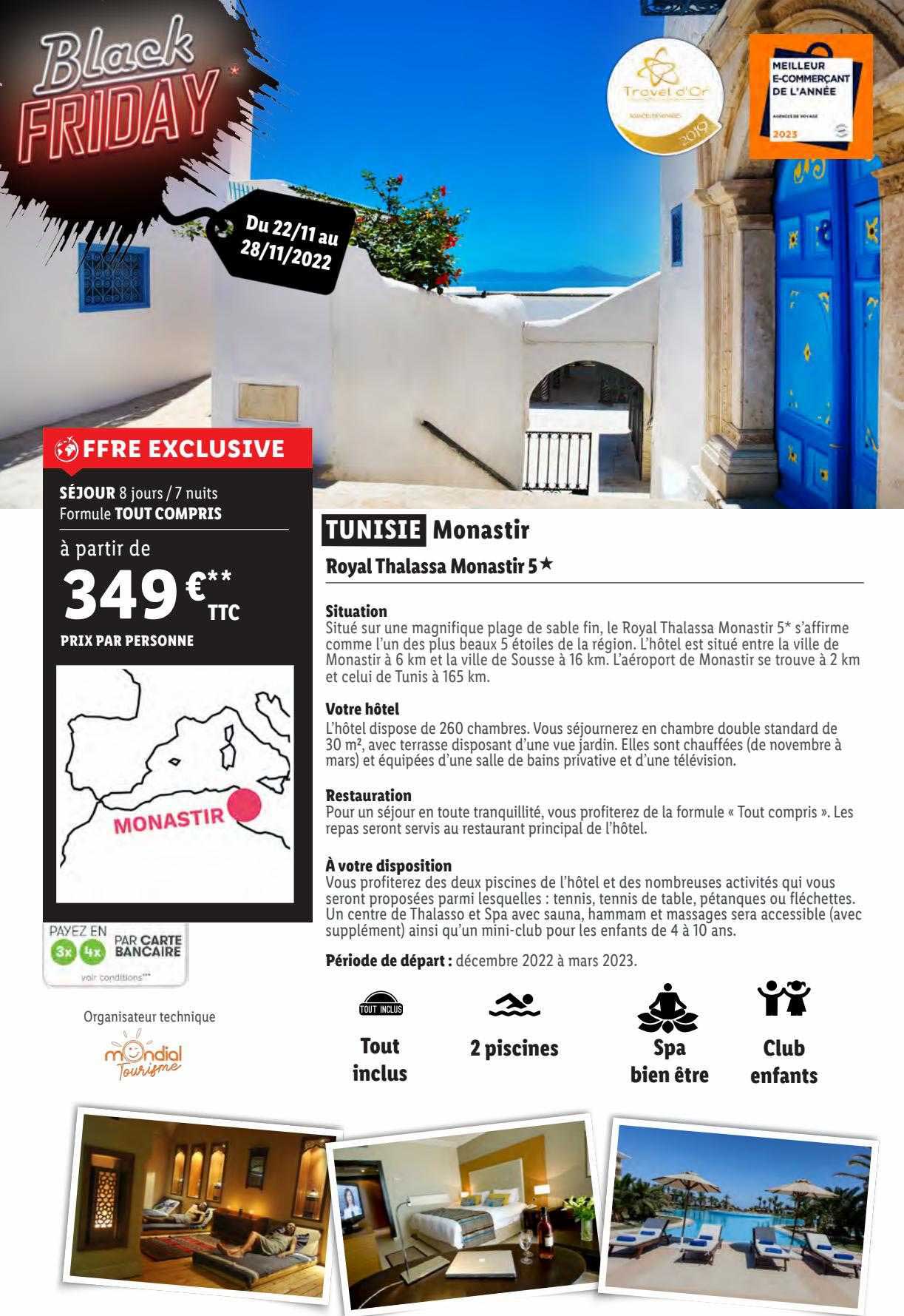 tunisie monastir : royal thalassa monastir 5*