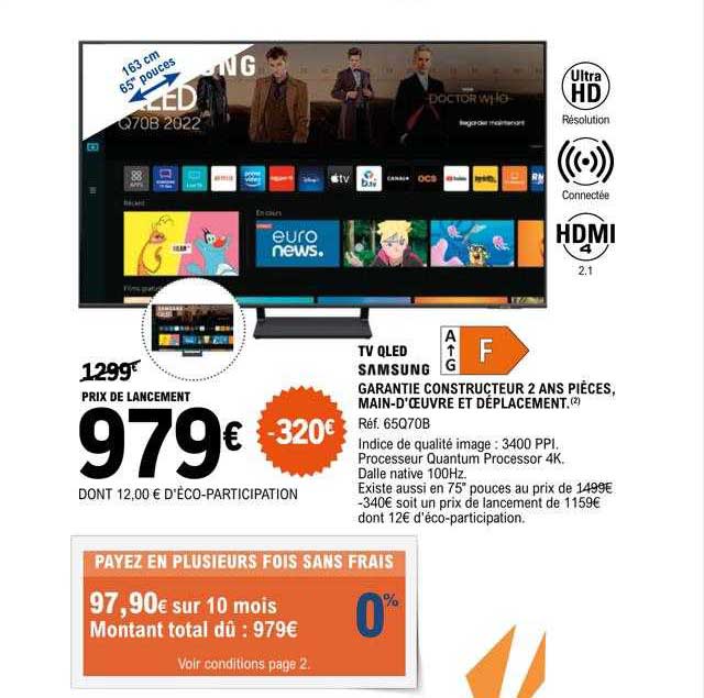 Tv Qled 65" 163 Cm Samsung