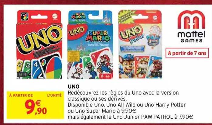 uno mattel games