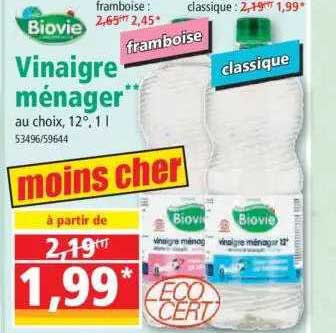 Vinaigre Ménager Biovie