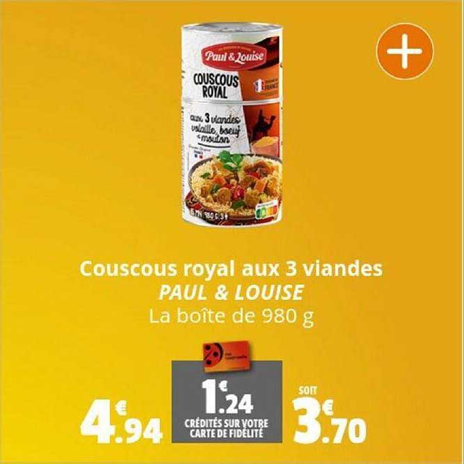 Couscous Royal Aux 3 Viandes Paul & Louise