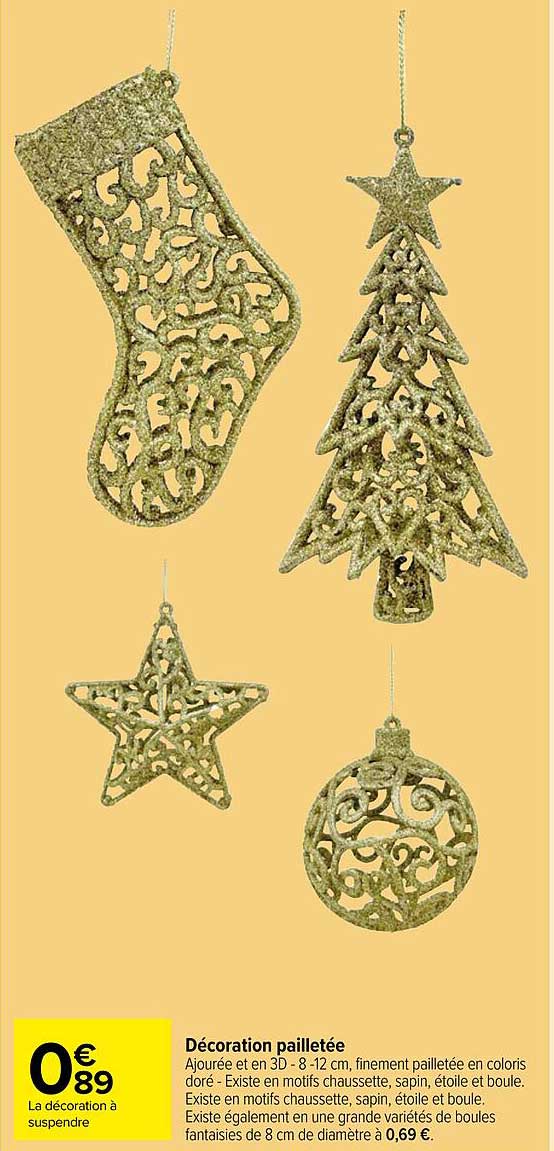 décoration pailletée