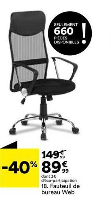 fauteuil de bureau web