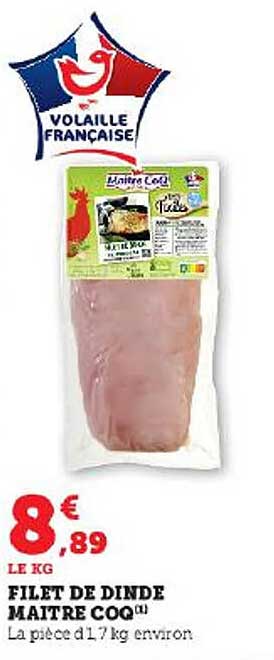 filet de dinde maître coq