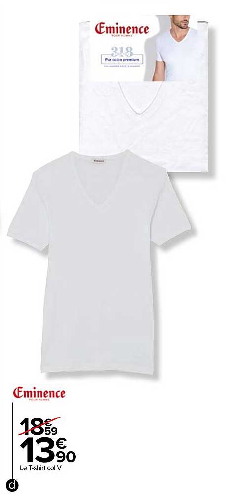 le t-shirt col v eminence