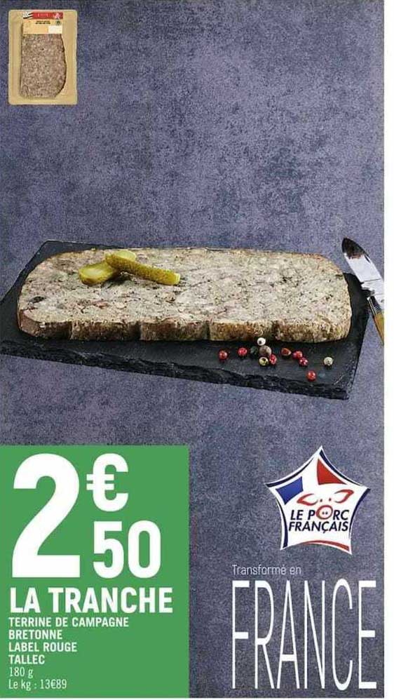 Terrine De Campagne Bretonne Label Rouge Tallec