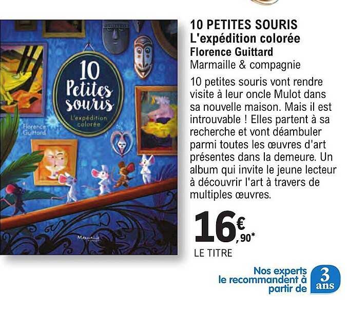 10 petites souris l'expedition coloree florence guittard