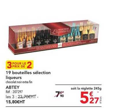 19 bouteilles sélection liqueurs abtey