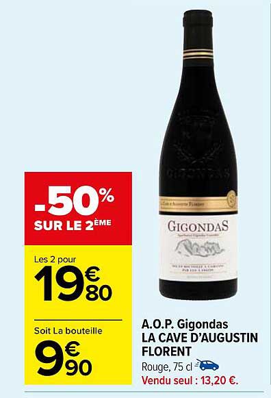 a.o.p. gigondas la cave d'augustin florent