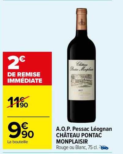 a.o.p. pessac léognan château pontac monplaisir