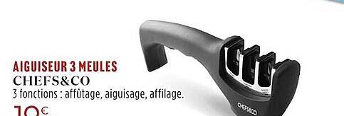 Aiguiseur 3 Meules Chefs&co
