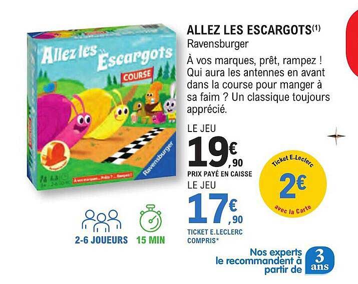 allez les escargots ravensburger