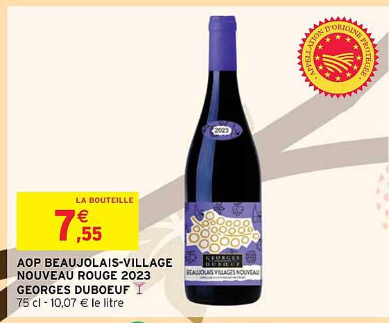 aop beaujolais-village nouveau rouge 2023 georges dubœuf