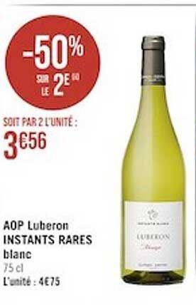 aop luberon instants rares blanc