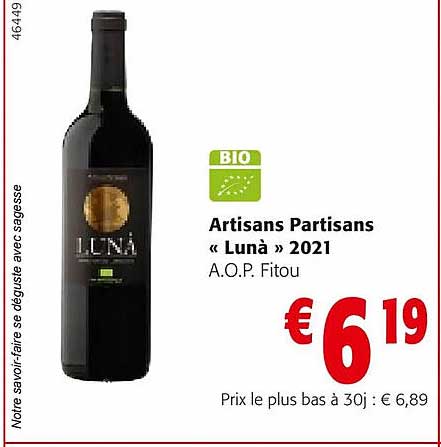 artisans partisans «lunà» 2021