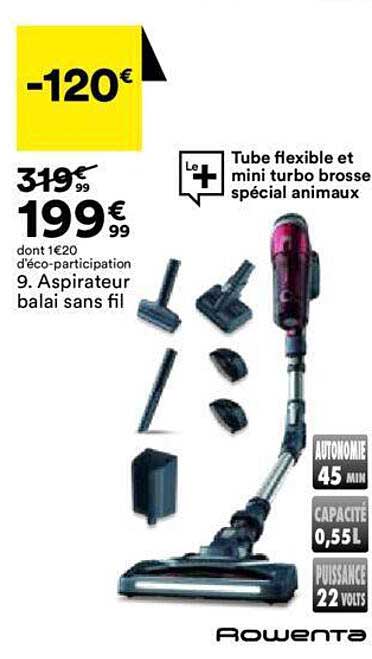 Aspirateur Balai Sans Fil Rowenta