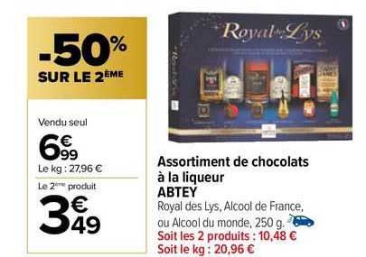 Assortiment De Chocolats à La Liqueur Abtey