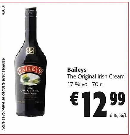 baileys the original irish cream 17% vol