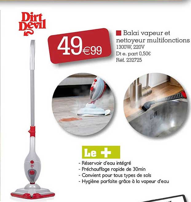 Balai Vapeur Et Nettoyeur Multifonctions