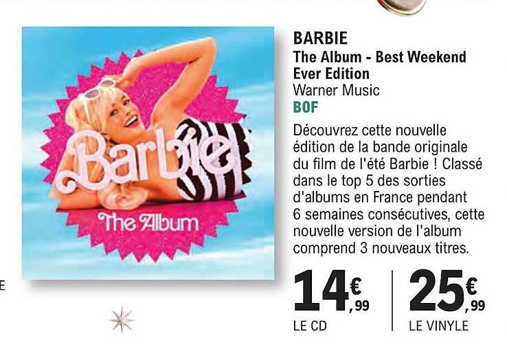 barbie - the album - best weekend ever edition