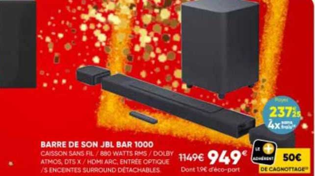 Barre De Son Jbl Bar 1000