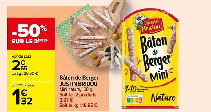 bâton de berger justin bridou