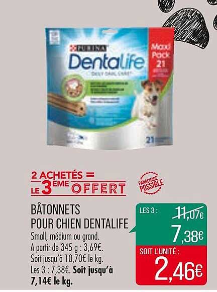 Bâtonnets Pour Chien Dentalife