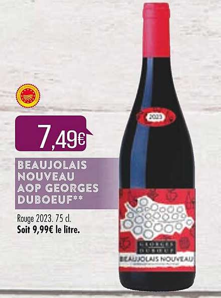 beaujolais nouveau aop georges duboeuf
